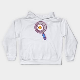 Frying Pan And Egg Fried Kids Hoodie